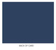 Navy Classic Monogram Frame Folded Note Cards - Embossed Image 3 of 3